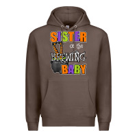 Coffee sister of brewing baby halloween theme baby shower spooky t shirt Premium Hoodie - minhPixels