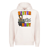Pale Pink sister of brewing baby halloween theme baby shower spooky t shirt Premium Hoodie - minhPixels