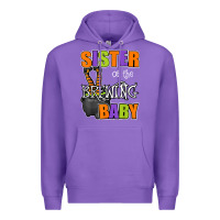 Purple sister of brewing baby halloween theme baby shower spooky t shirt Premium Hoodie - minhPixels