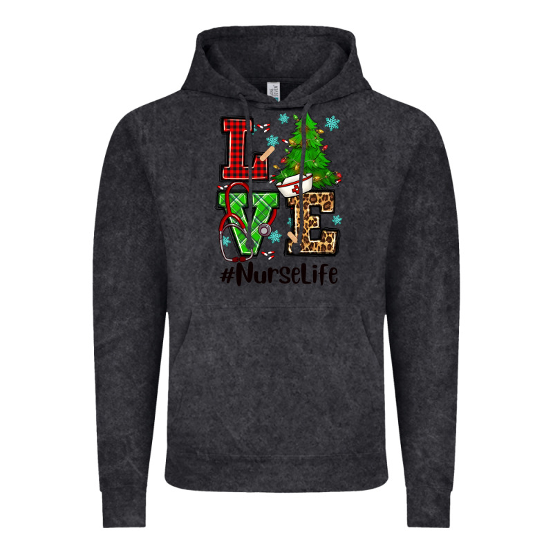 Love Nurse Life Christmas Vintage Hoodie by CowGirlArtShop | Teevron