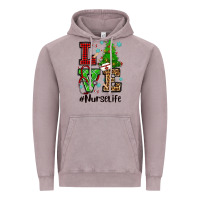 Vintage Zinc love nurse life christmas Vintage Hoodie - CowGirlArtShop