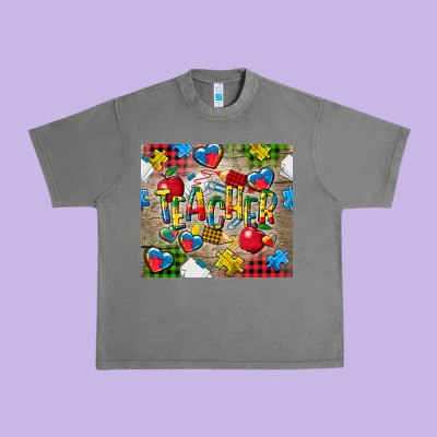 Teacher Autism Urban Heavy Tee Designed By Cowgirlartshop