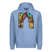 Colony Blue farm life alphabet lowercase letters n Premium Hoodie - BundleAndBundleShop