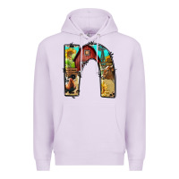 Lilac farm life alphabet lowercase letters n Premium Hoodie - BundleAndBundleShop
