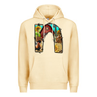 Pina Colada farm life alphabet lowercase letters n Premium Hoodie - BundleAndBundleShop