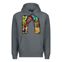 Rock farm life alphabet lowercase letters n Premium Hoodie - BundleAndBundleShop
