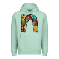 Seafoam farm life alphabet lowercase letters n Premium Hoodie - BundleAndBundleShop