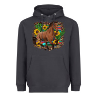 Smoke western horse cactus sunflowers serape leopard  turquoise wooden Heavyweight Hoodie - Artiststas