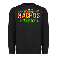 Black Nachos Valentine Heavyweight Sweatshirt - CowhideDigitalArt