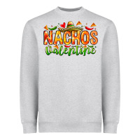 Heather Grey Nachos Valentine Heavyweight Sweatshirt - CowhideDigitalArt