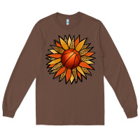 Chestnut Basketball Sunflower Long Sleeve Tee - Jasminsmagicworld