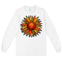 White Basketball Sunflower Long Sleeve Tee - Jasminsmagicworld