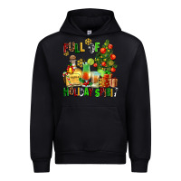 Black full of holiday spirit Urban Hoodie - AdoDesignShop