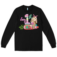 Black My first Easter Day Long Sleeve Tee - CowGirlArtShop