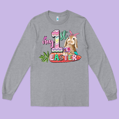 My First Easter Day Long Sleeve Tee Designed By Cowgirlartshop