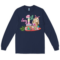 Navy My first Easter Day Long Sleeve Tee - CowGirlArtShop