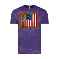 Cloud Purple america usa flag tumbler Vintage Tee - TumblerDesignByShophia