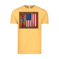 Vintage Mustard america usa flag tumbler Vintage Tee - TumblerDesignByShophia