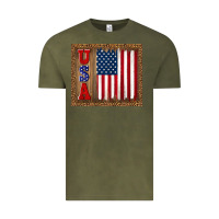 Vintage Olive america usa flag tumbler Vintage Tee - TumblerDesignByShophia