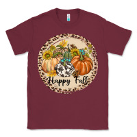 Burgundy Happy Fall Classic Tee - texasbilliewilder
