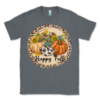 Charcoal Heather Happy Fall Classic Tee - texasbilliewilder