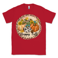 Red Happy Fall Classic Tee - texasbilliewilder