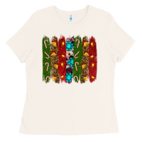 Bone christmas brushstrokes Ladies Tee - RanaPortraitStore