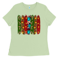 Matcha christmas brushstrokes Ladies Tee - RanaPortraitStore