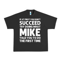 Pigment Black mike gift name personalized birthday funny christmas joke Urban Heavy Tee - minhPixels