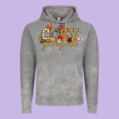 Cozy Season Vintage Hoodie Designed By Cowgirlartshop