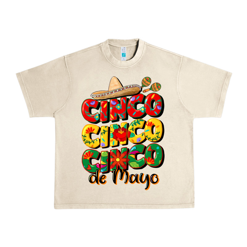 Cinco Cinco Cinco De Mayo Urban Heavy Tee by CowGirlArtShop | Teevron