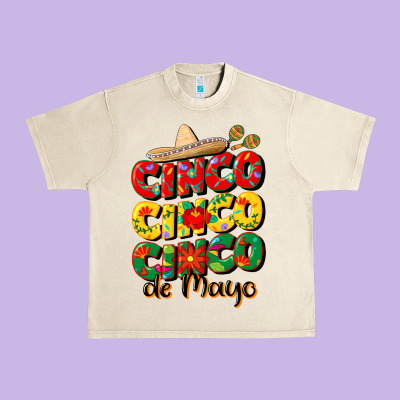 Cinco Cinco Cinco De Mayo Urban Heavy Tee Designed By Cowgirlartshop