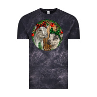 Cloud Black Baby Goats Christmas Vintage Tee - RanaPortraitStore