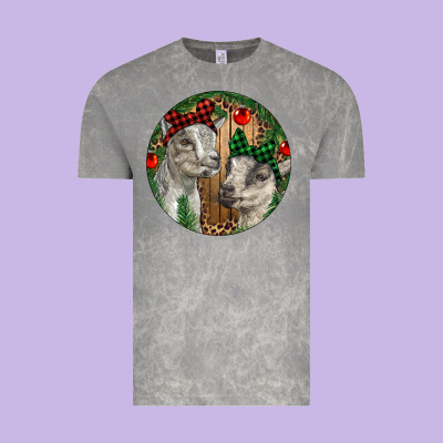 Baby Goats Christmas Vintage Tee Designed By Ranaportraitstore