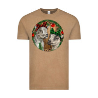 Vintage Coffee Baby Goats Christmas Vintage Tee - RanaPortraitStore