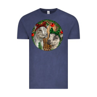 Vintage Denim Baby Goats Christmas Vintage Tee - RanaPortraitStore
