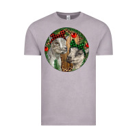 Vintage Zinc Baby Goats Christmas Vintage Tee - RanaPortraitStore