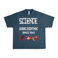 Midnight Navy Science Ruining Everything Since 1543 Aliens Urban Heavy Tee - minhPixels