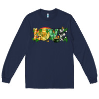 Navy Western love St. Patrick's Day p Long Sleeve Tee - CowGirlArtShop