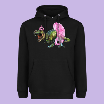 Balerina T Rex Dinosaur With Tutu Heavyweight Hoodie Designed By Artiststas