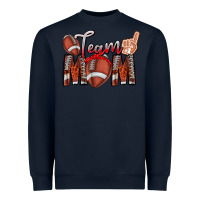 Navy team mom Heavyweight Sweatshirt - CowhideDigitalArt