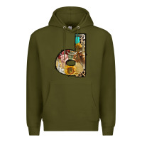 Army Green farm life alphabet lowercase letters d Premium Hoodie - BundleAndBundleShop