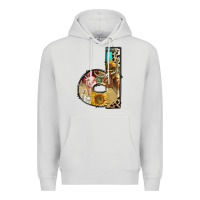 Dove Grey farm life alphabet lowercase letters d Premium Hoodie - BundleAndBundleShop