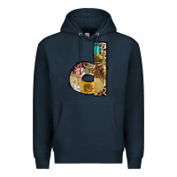 Navy farm life alphabet lowercase letters d Premium Hoodie - BundleAndBundleShop