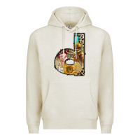 Oatmeal Heather farm life alphabet lowercase letters d Premium Hoodie - BundleAndBundleShop