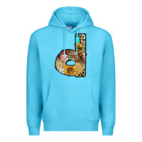 Ocean Blue farm life alphabet lowercase letters d Premium Hoodie - BundleAndBundleShop
