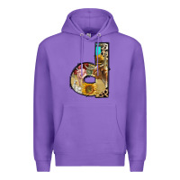 Purple farm life alphabet lowercase letters d Premium Hoodie - BundleAndBundleShop