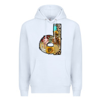 White farm life alphabet lowercase letters d Premium Hoodie - BundleAndBundleShop