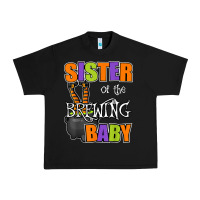 Black sister of brewing baby halloween theme baby shower spooky t shirt Urban Heavy Tee - minhPixels