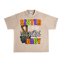 Sister Of Brewing Baby Halloween Theme Baby Shower Spooky T Shirt Urban Heavy Tee | Teevron